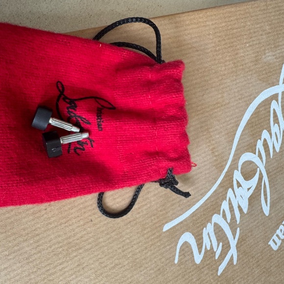 Christian Louboutin 120 Black Slingback Heels - Picture 10 of 10